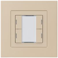 UP-Taster kallysto.pro KNX 4×RGB LED s/e-link beige
