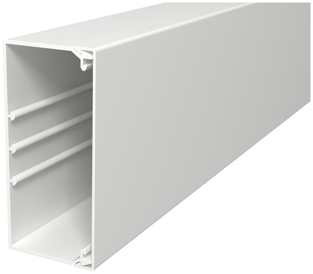 Canal d'installation Bettermann WDK 130×60×2000mm PVC blanc pur