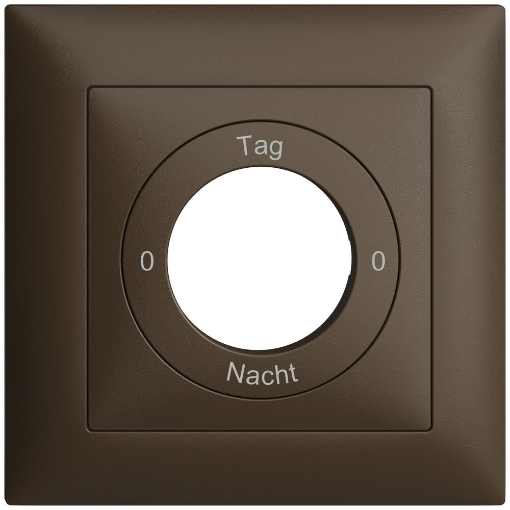 Kit front. 0-Tag-0-Nacht EDIZIOdue coffee 88×88mm pour interr.rot