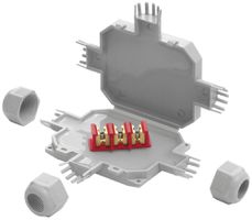 Verbindungsmuffe Raytech BOB3, mit Gel, Kabel Ø 8…13mm, IP68 grau