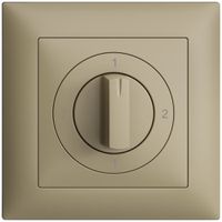 Frontset EDIZIOdue 2-1-2-1 sand 88×88mm für Drehschalter