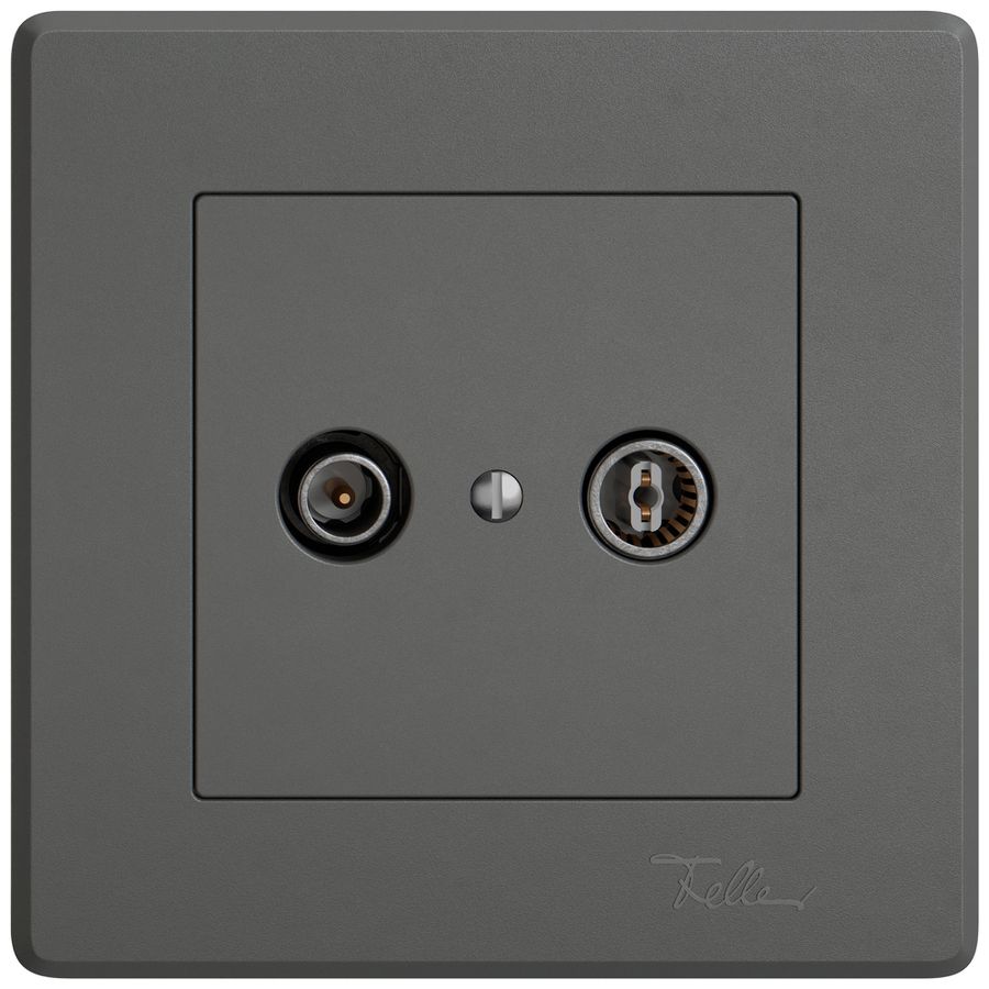 UP-Antennendose TV-R EDIZIO.liv SNAPFIX® Durchgangsdose 11dB dgu