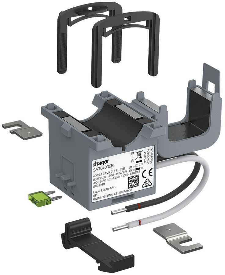 Transformateur de courant Hager SRT04005B SC1 400/5A 0.7VA classe 1