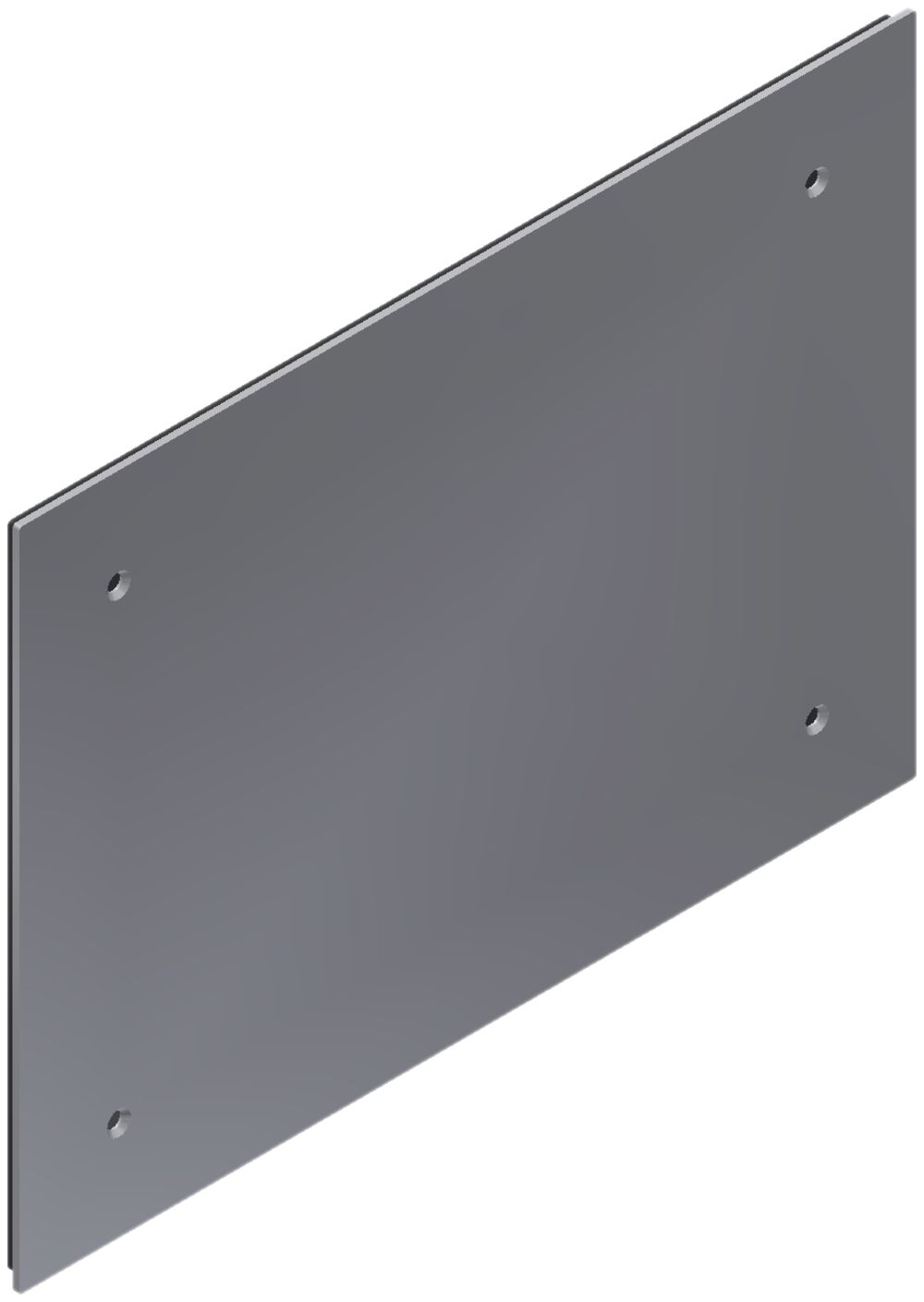 Nassdeckel Quox 255×187mm Chromstahl geschliffen IP54