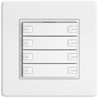 UP-KNX-Taster RGB EDIZIO.liv SNAPFIX® Temperaturfüh.RGB-LED 8×T 1-Tbed.ws