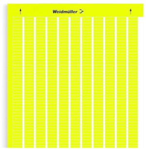 Étiquette p.marqueur d'appareil WM LaserMark MT300 auto-adhésive 15×4.63mm jaune