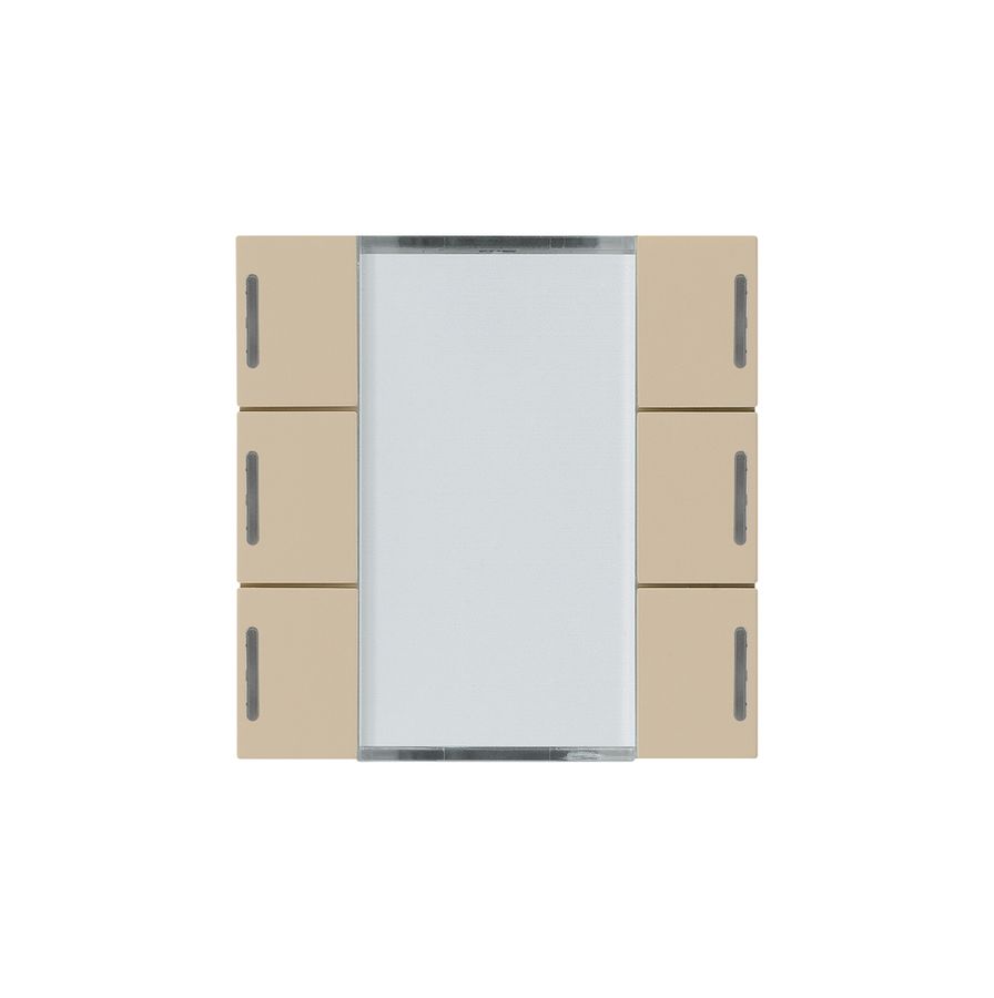 Frontset Hager kallysto LED 6×KNX systemlink/easylink beige
