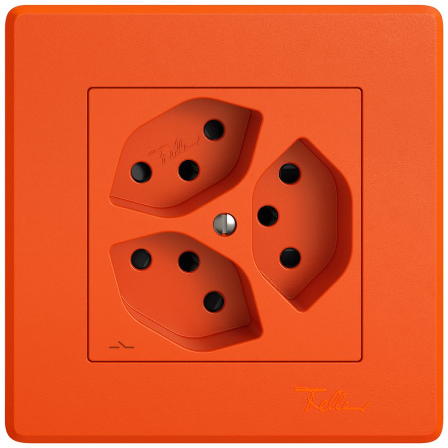 UP-Steckdose EDIZIO.liv SNAPFIX® 3×T13 1×S mit Shutter or