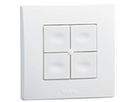 Émetteur mural RF AP Yokis TLM4T45P, 4 touches 2.4GHz 250m
