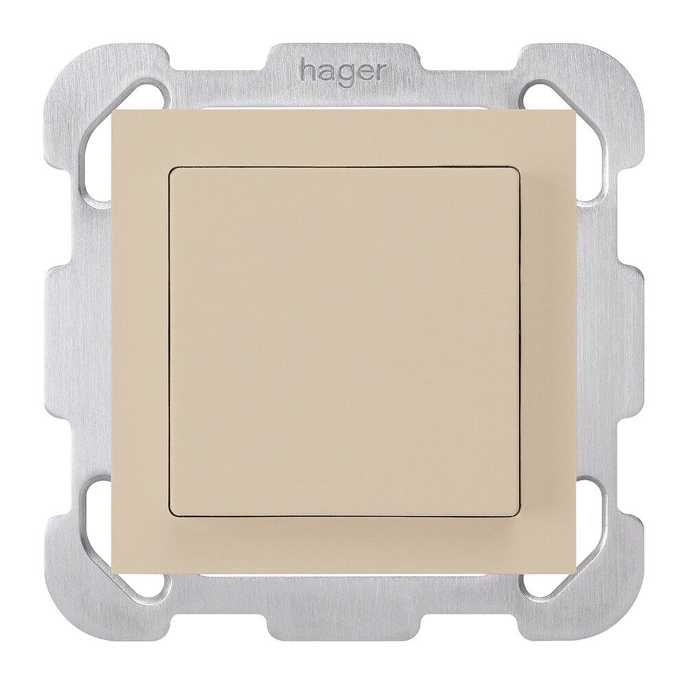 UP-Schalter kallysto 3/1L beige mit Befestigungsplatte