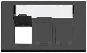 Anschlussdose Dätwyler FLF 3×ms1/8 schwarz