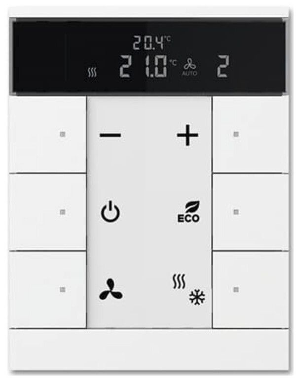 Controllore piccolo ABB-Tenton, 6 tasti, bianco