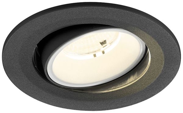 Downlight LED SLV NUMINOS MOVE S 6.7W 1050lm 4000K WB DALI Ø100×63.5 nero/bianco