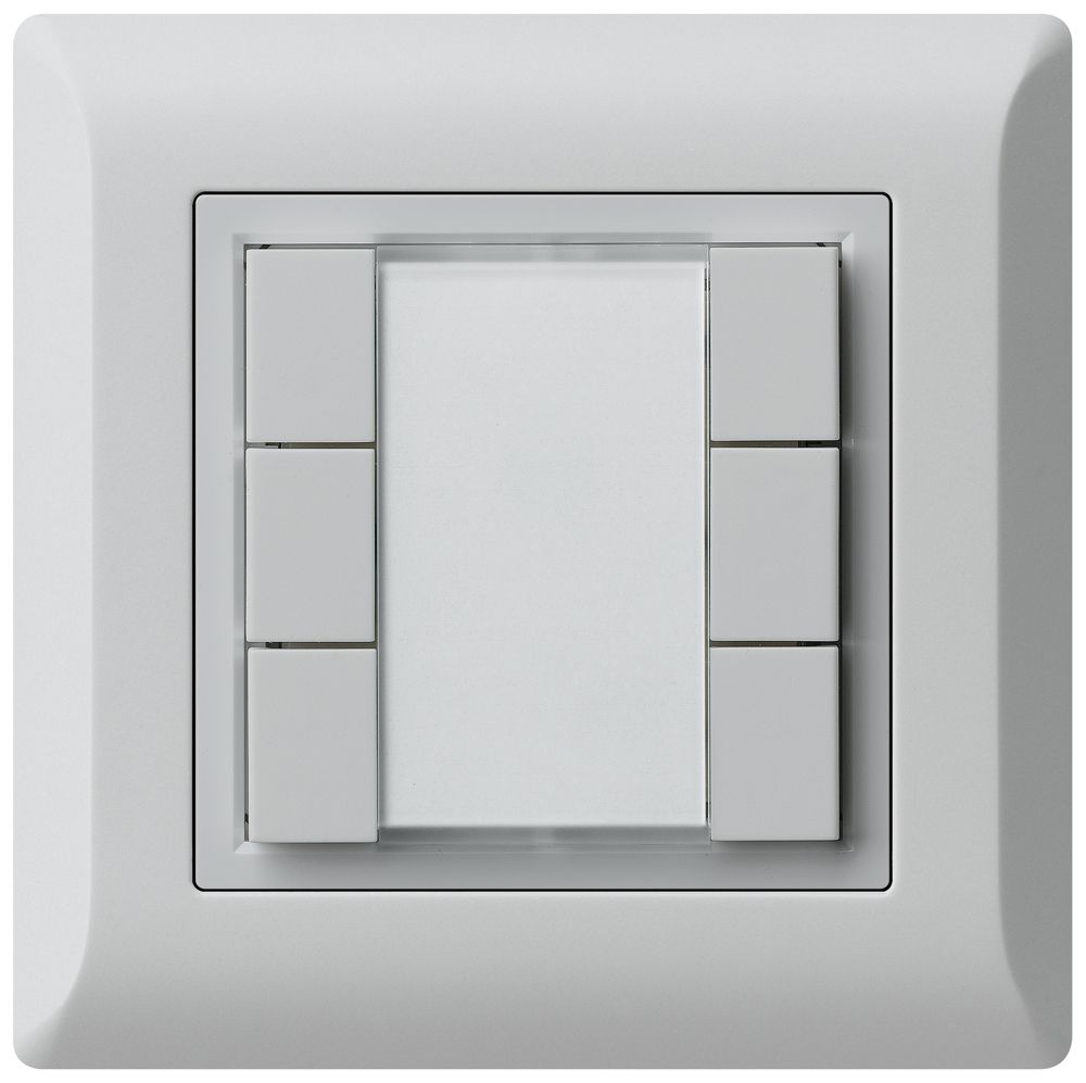 UP-Universaltaster 6×kallysto.line mit LED hellgrau