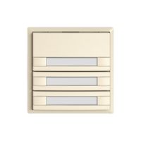 KNX-Taster RGB EDIZIO.liv SNAPFIX® Temperaturfüh.o.LED Pap.3×T 2-Tbed.cr