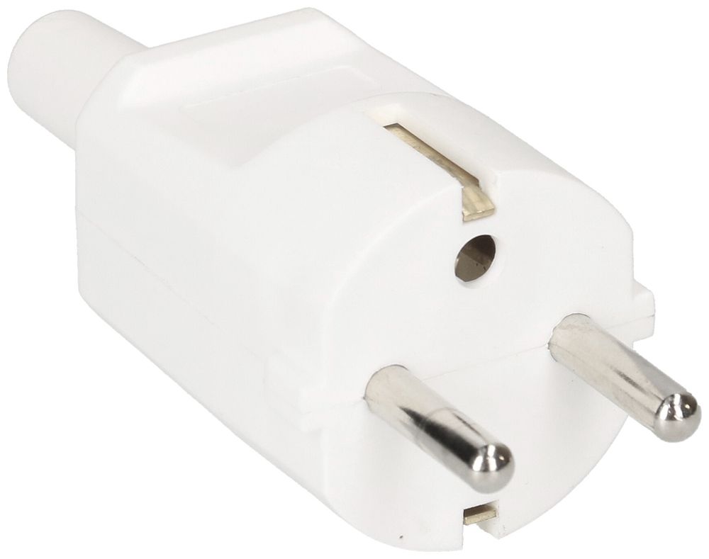 Fiche mobile Schuko MAX HAURI L+N+PE 16A 250V 0.75…1.5mm² blanc