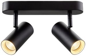 LED-Spot SLV NOBLO 15W 940lm 920…930 DIM 240×105×127mm schwarz 2×Spot