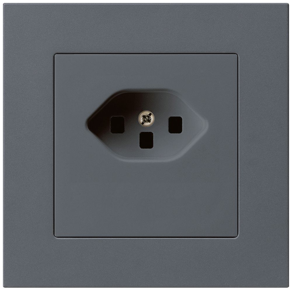 UP-Steckdose kallysto.pro T23 anthrazit Schraubklemme