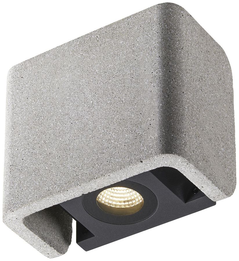 Applique LED SLV MANA OUT 11W 650lm 3000K IP65 VAR direct/indirect 60° gris