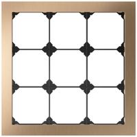 Cadre de recouvrement ENC EDIZIO.liv prestige SNAPFIX® 3×3 214×214mm laiton