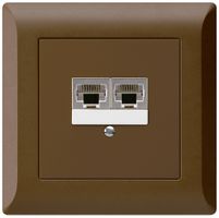 UP-Dose kallysto.line 2×RJ45s getrennt braun