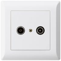 Presa di passaggio INC kallysto.line R/TV 19dB bianco