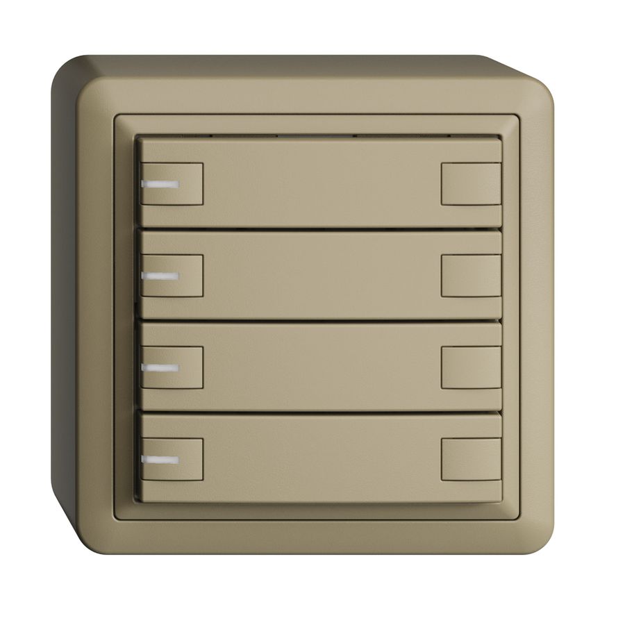 AP-KNX-Taster RGB EDUE, 250mW, m.RGB-LED, 4×Taste, 2×Tastenb., sa