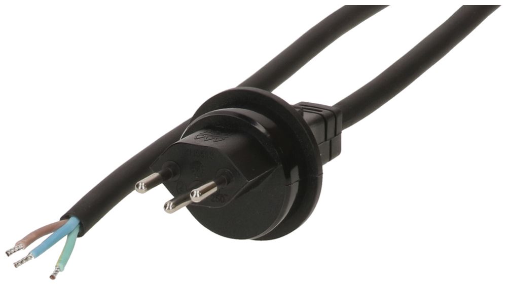 Apparatekabel MAX HAURI GDV 3×1.5mm² 3m schwarz Stecker T13 IP55