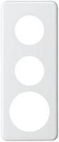 Abdeckplatte 3×1 2×43+58mm weiss