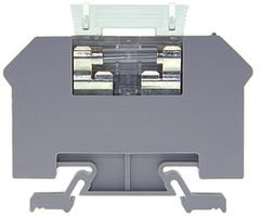 Sicherungsklemme Woertz 10mm² grau mit LED 24VAC/DC