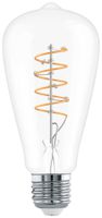 LED-Lampe Eglo E27 7.3W 806lm 2700K 64×143mm ST64 klar 360°