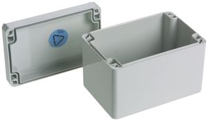 AP-Gehäuse Woertz ABS 120×80×85mm lichtgrau IP65 Lithos