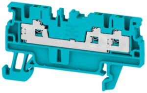 Borne de passage joignable WM S3C 1.5mm² 17.5A 500V ressort 3×1 DIN35 bl