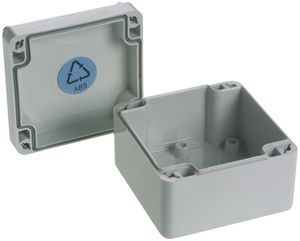 AP-Gehäuse Woertz ABS 82×80×55mm lichtgrau IP65 Lithos