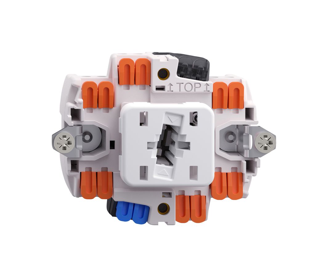 Intérieur interrupteur pousso. lum.FH 6/1L, contrôle, LED vert