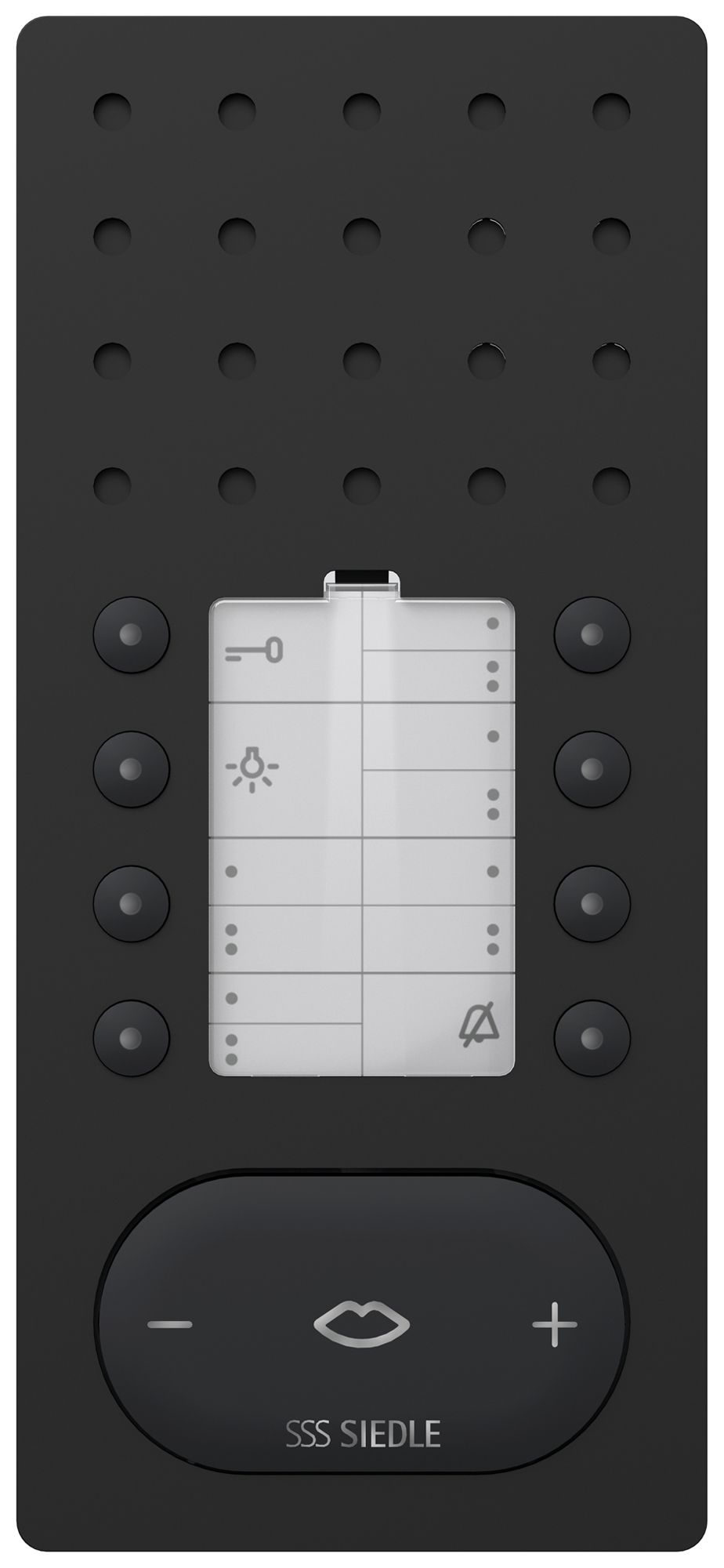 Poste audio intérieure AP Siedle Comfort ouvre-porte commuta.auto 91×201×27mm no