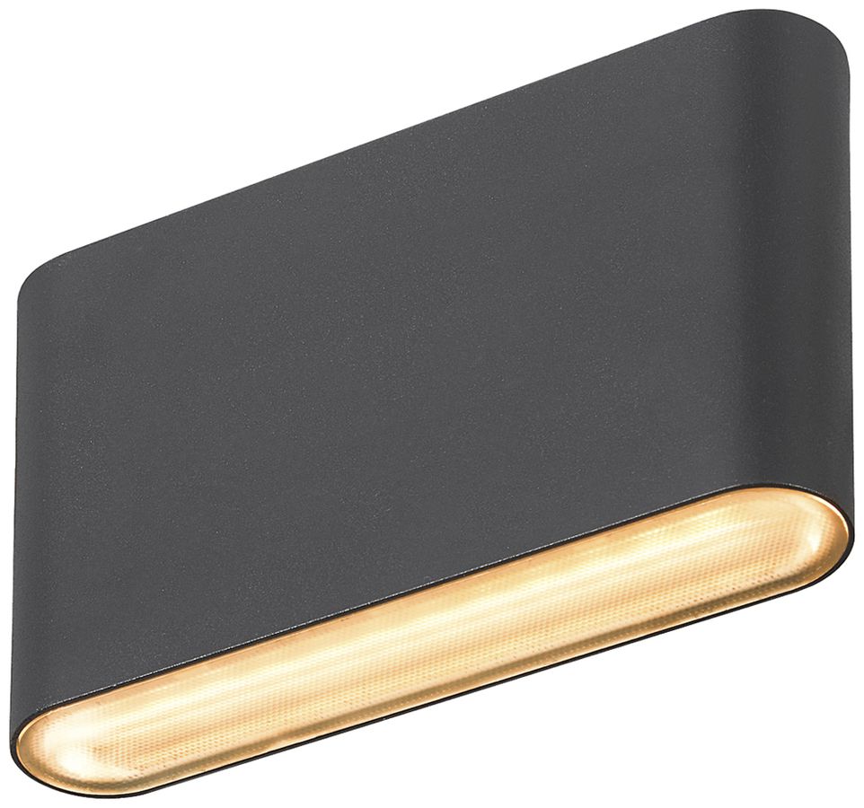 Applique LED SLV OVAL 145.7W 560lm 2700…3000K IP65 31×135mm nero