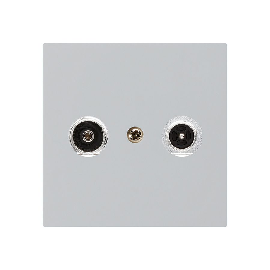 Antennendose kallysto R/TV Bauart A 19dB 2GHz hellgrau