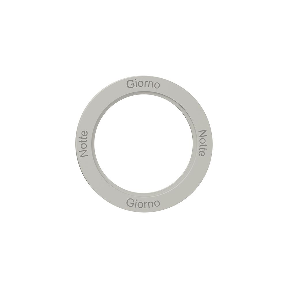 Kennscheibe NEVO, f.Drehschalter, Notte-Giorno-Notte-Giorno, lichtgrau