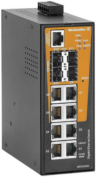 Switch WM IE-SW-AL12M-8GT-4GESFP, 8×RJ45 GbE+4×SFP GbE managed