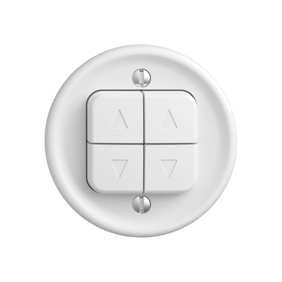 Montageset STANDARDdue SNAPFIX® für Storenschalter und -taster m.4 Tasten ws