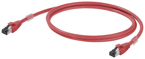 Patchkabel RJ45 Weidmüller Cabinet Line Kat.6A S/FTP AWG27 LSZH rot 25m