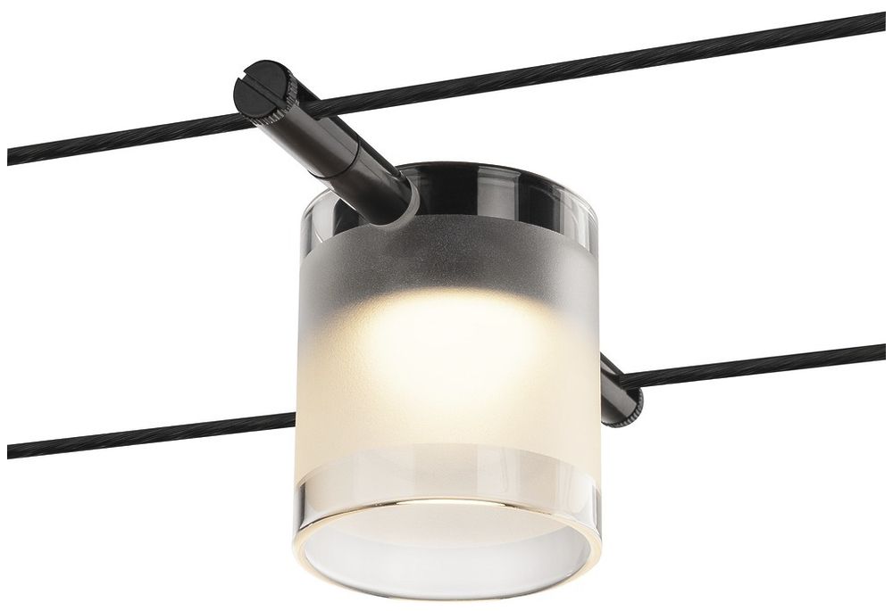 Luminaire LED SLV COMET p.système câble TENSEO 12V 6.3W 410lm 2700K 120° noir