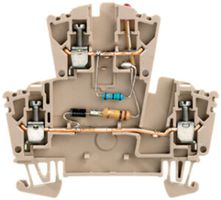 Borne multi-étage Weidmüller WDK LD/RT 1D 230V connexion à vis 2.5mm² beige