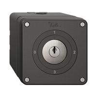 Interruttore rotativo NAPU NEVO, 5/1L, con serratura&2 chiavi, KS, 0-1-2-3, nero