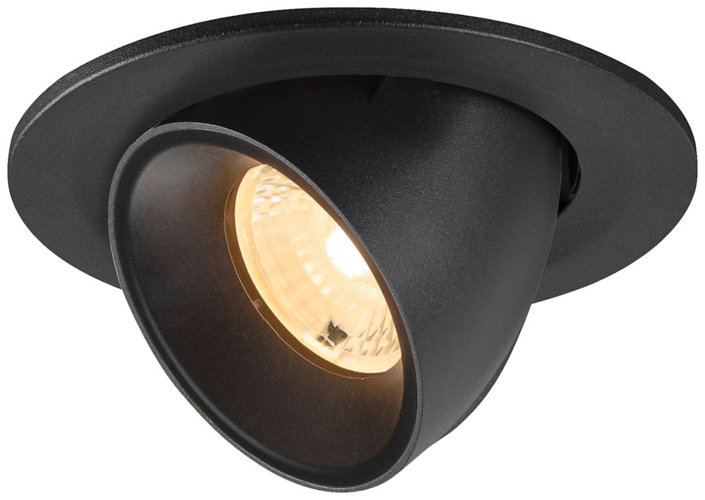 Downlight LED SLV NUMINOS GIMBLE S 6.7W 1050lm 3000K MB DALI Ø100×70 nero