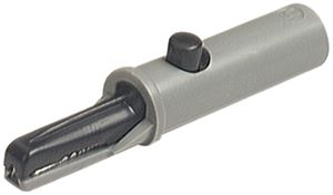 Pince crocodile AK 10 système 4mm, isolé, noir