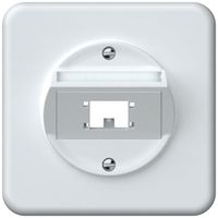 UP-Anschlussdose origin Kat.6 schräg 92×92mm weiss