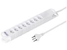 Prise multiple A. Steffen VARIABL 10A 8×T13 magnétique blanc