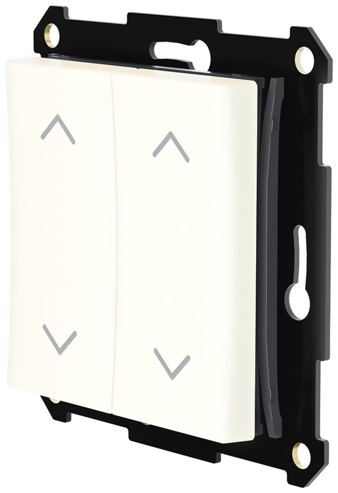 Poussoir RF AP/ENC Plejd WPH-01-A-55W double V/Λ Bluetooth pour cadre 55mm bc